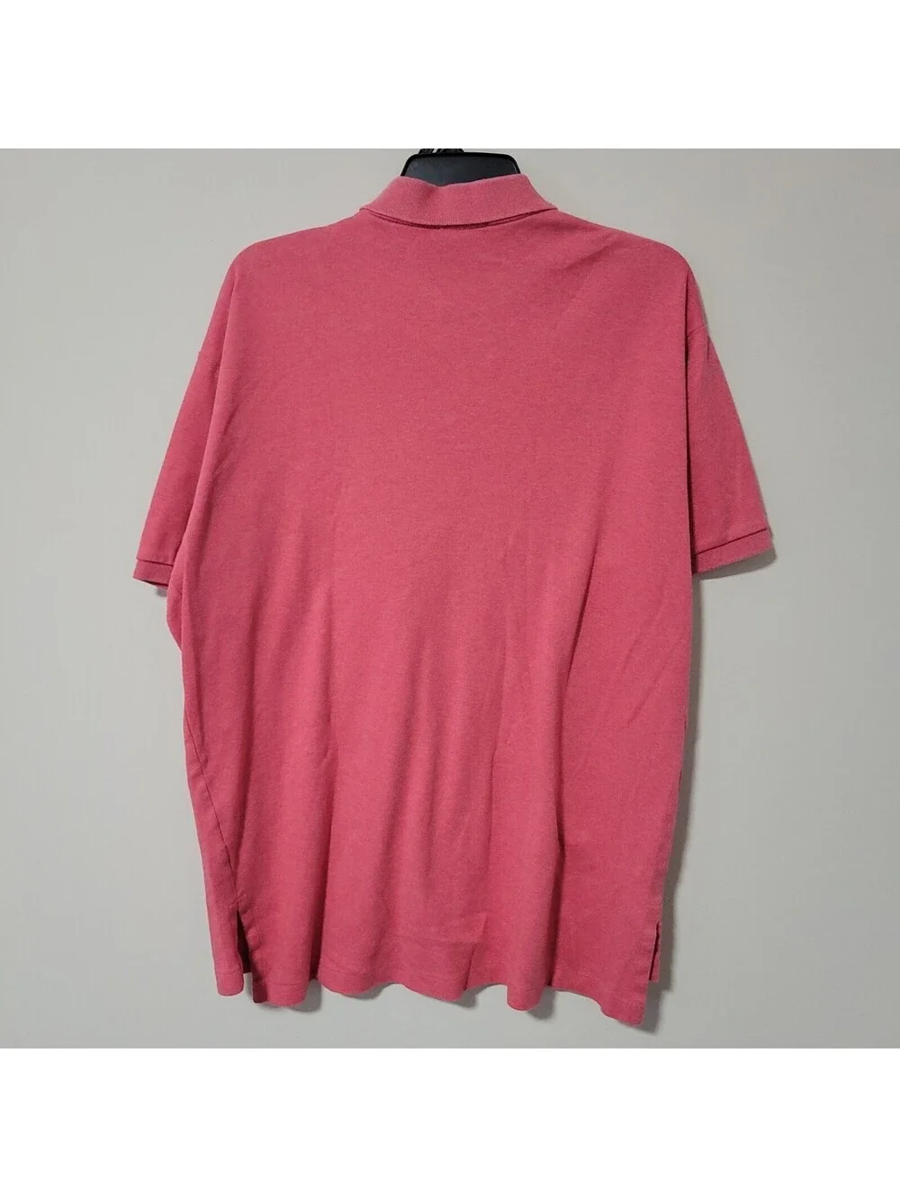 Polo Ralph Lauren Polo Shirt Mens Large Salmon Pink Short Sleeve Cotton Pony